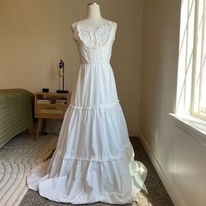 Vintage 70s Darling Debra by Ruth EIB of California Cottagecore Maxi Gown